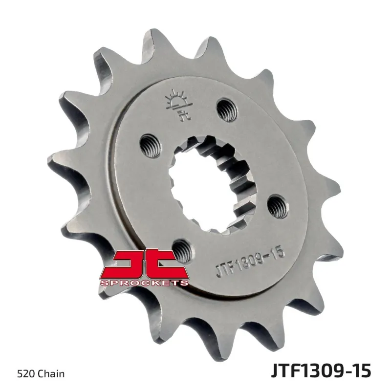Piñón de moto JT Sprockets acero 15 dientes P.520 JTF1309.15