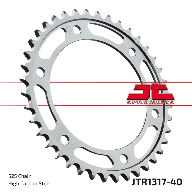 Corona moto JT Sprockets de acero de 40 dientes JTR1317.40