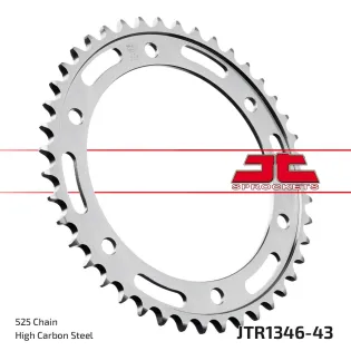 Corona moto JT Sprockets de acero de 43 dientes JTR1346.43