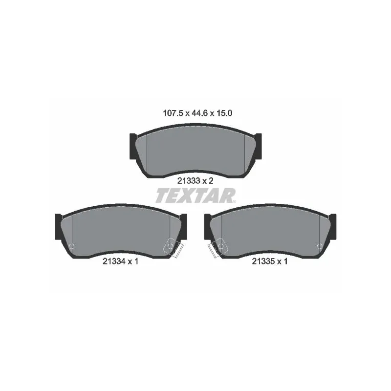 TEXTAR 2133301 Juego de pastillas de freno