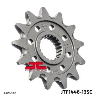 Piñón de moto JT Sprockets acero 13 dientes P.520 JTF1446.13SC