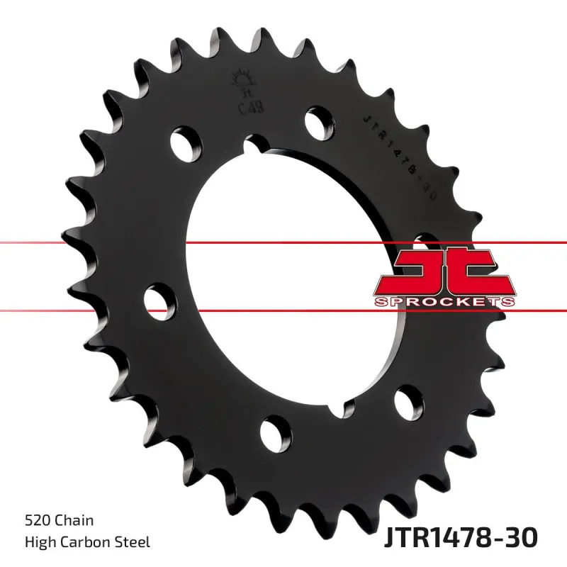 Corona moto JT Sprockets de acero de 30 dientes JTR1478.30