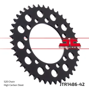 Corona moto JT Sprockets de acero de 42 dientes JTR1486.42