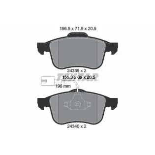 TEXTAR 2433901 Juego de pastillas de freno