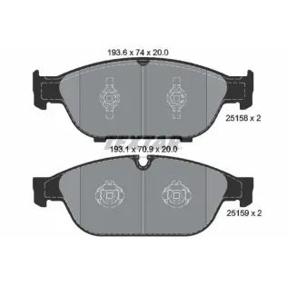 TEXTAR 2515802 Juego de pastillas de freno