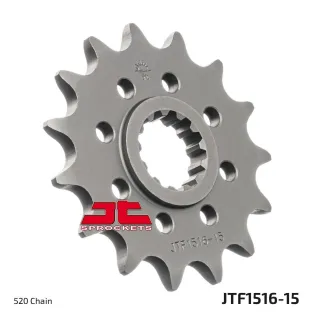 Piñón de moto JT Sprockets acero 15 dientes mod paso 520