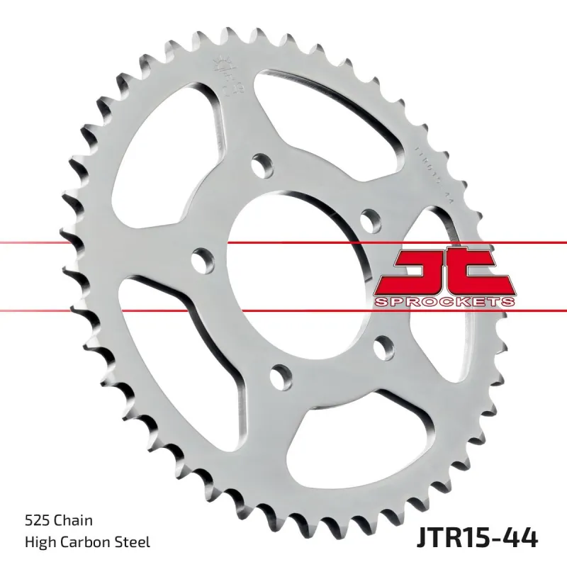 Corona moto JT Sprockets de acero de 44 dientes JTR15.44