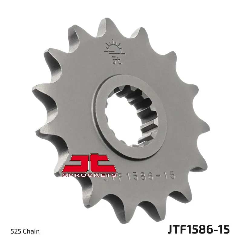 Piñón de moto JT Sprockets acero 15 dientes P.525 JTF1586.15