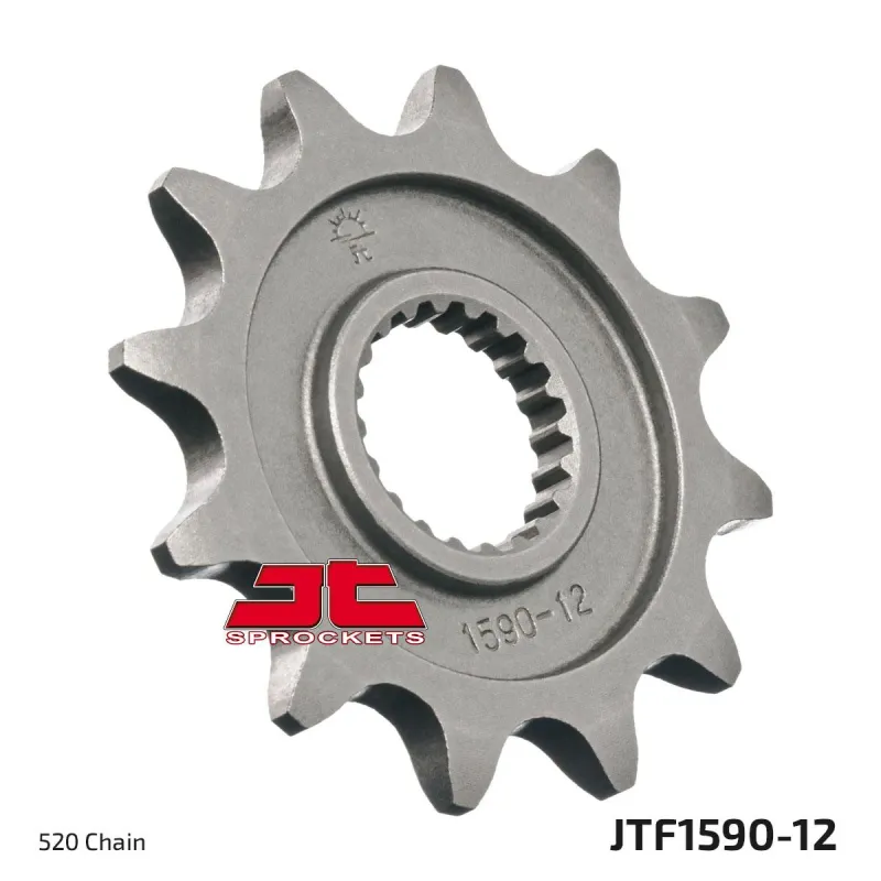 Piñón de moto JT Sprockets acero 12 dientes P.520 JTF1590.12