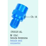 Adaptador MF10X1 aluminio FrenTubo 170025AL-BL