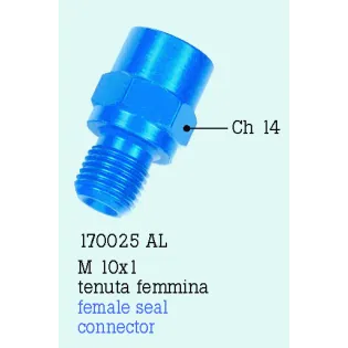Adaptador MF10X1 aluminio FrenTubo 170025AL-NE