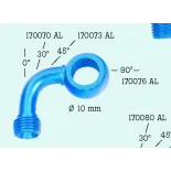 Banjo de moto 45° lateral cromado FrenTubo 170073CR