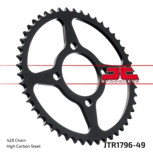 Corona moto JT Sprockets de acero de 49 dientes JTR1796.49