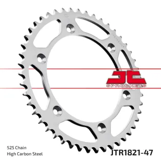 Corona moto JT Sprockets de acero de 47 dientes JTR1821.47