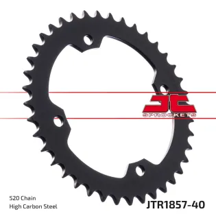 Corona moto JT Sprockets de acero de 40 dientes JTR1857.40