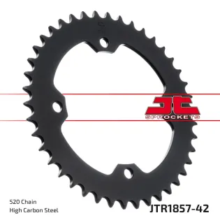 Corona moto JT Sprockets de acero de 42 dientes JTR1857.42