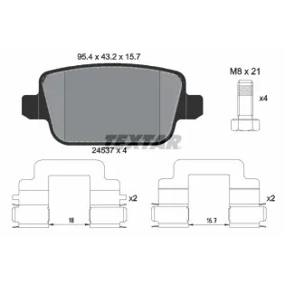TEXTAR 2453703 Juego de pastillas de freno