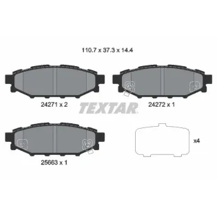 TEXTAR 2427101 Juego de pastillas de freno