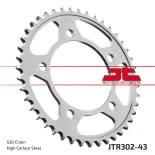 Corona moto JT Sprockets de acero de 43 dientes JTR302.43