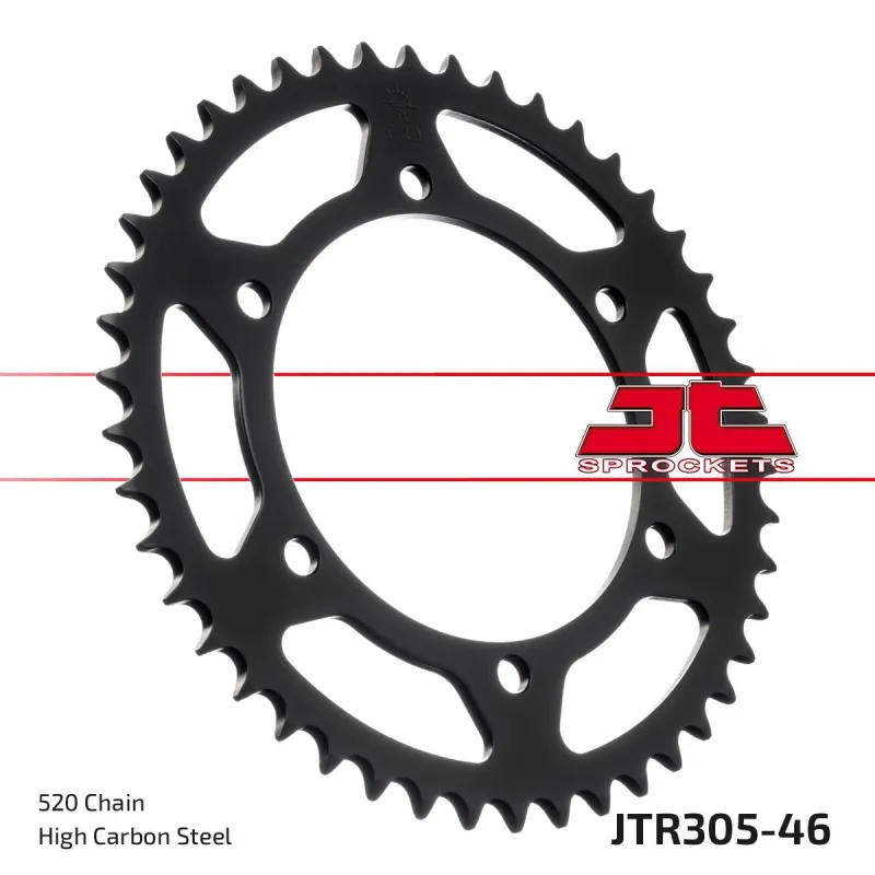 Corona moto JT Sprockets de acero de 46 dientes JTR305.46