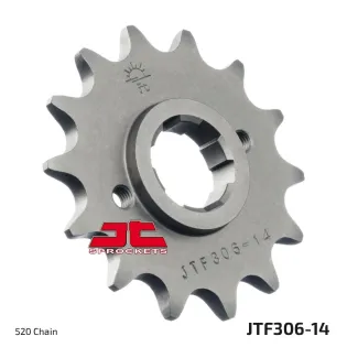 Piñón de moto JT Sprockets acero 14 dientes P.520 JTF306.14