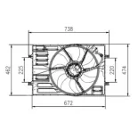 NRF 47950 Ventilador, refrigeración del motor