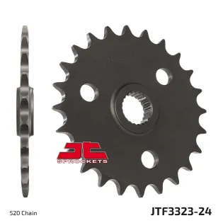 Piñón de moto JT Sprockets acero 24 dientes P.520 JTF3323.24