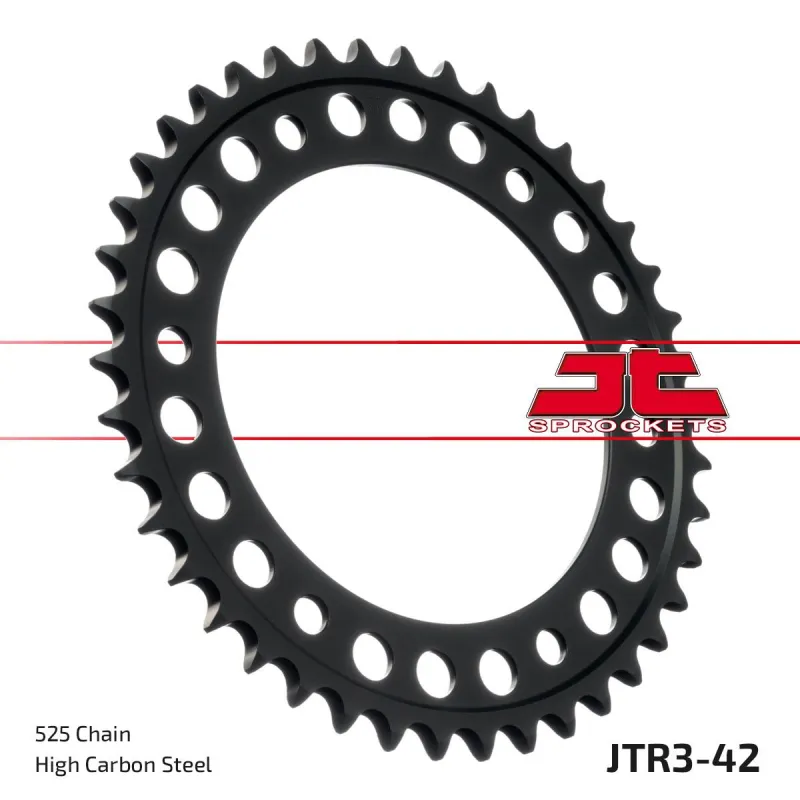 Corona moto JT Sprockets de acero de 42 dientes JTR3.42