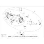 Silencioso Akrapovic Slip-on Yamaha X Max 250 17-20 S-Y3SO1-HRSS-1