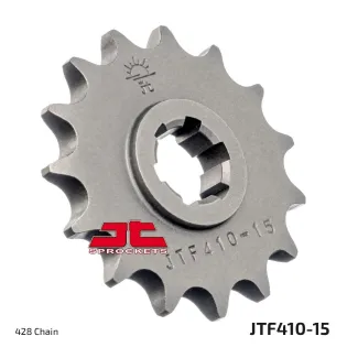 Piñón de moto JT Sprockets acero 15 dientes P.428 JTF410.15