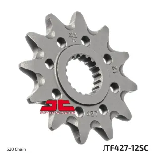 Corona moto JT Sprockets de acero de 12 dientes JTF427.12SC