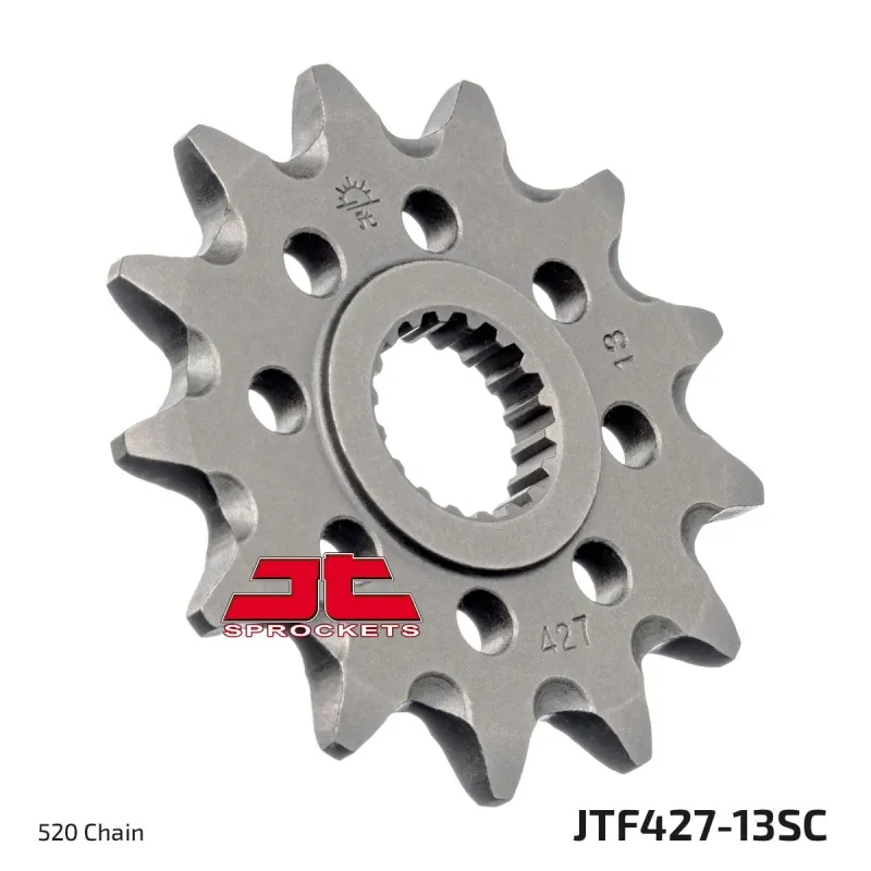 Corona moto JT Sprockets de acero de 13 dientes JTF427.13SC