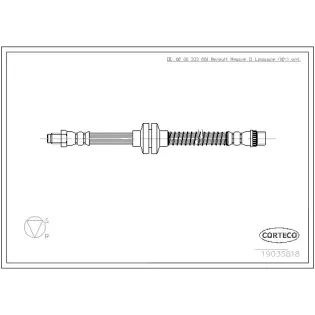 CORTECO 19035818 Tubo flexible de frenos