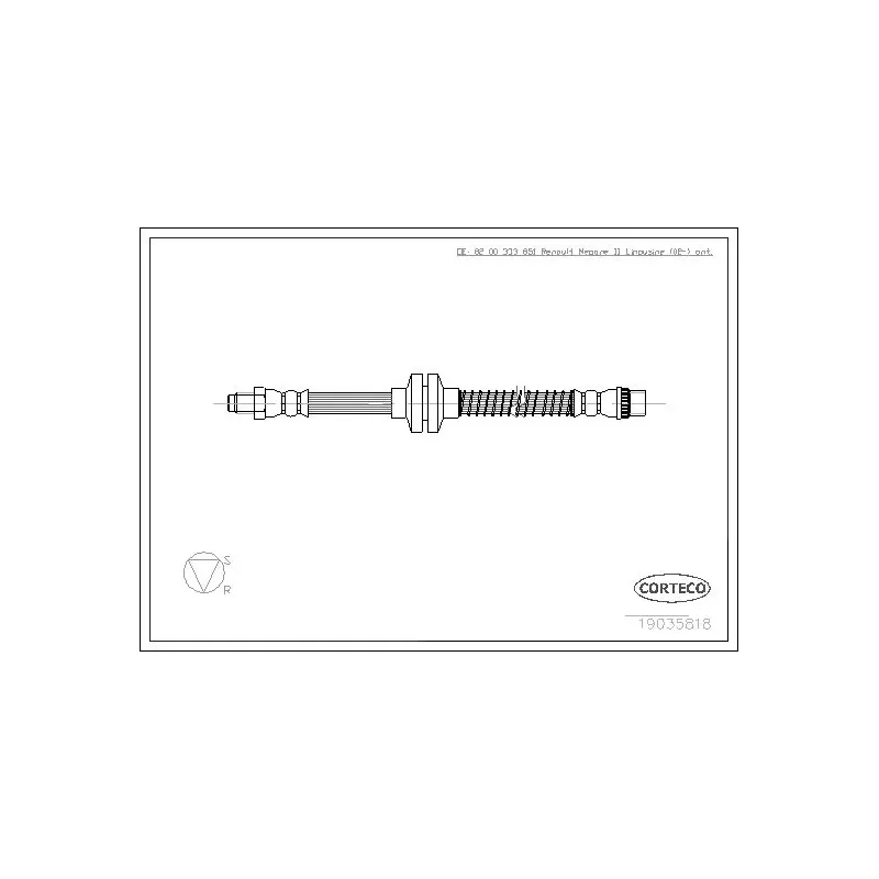 CORTECO 19035818 Tubo flexible de frenos