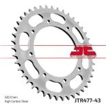 Corona moto JT Sprockets de acero de 43 dientes JTR477.43