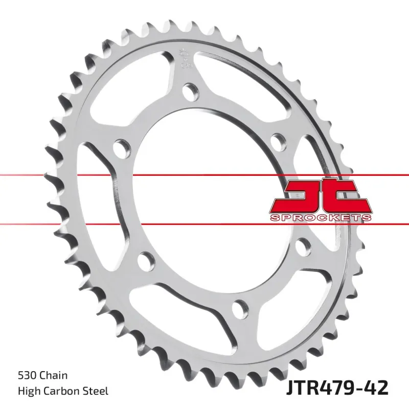 Corona moto JT Sprockets de acero de 42 dientes JTR479.42