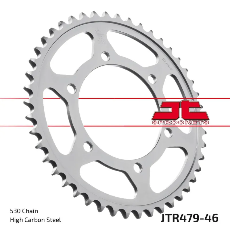 Corona moto JT Sprockets de acero de 46 dientes JTR479.46