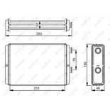 NRF 53233 Radiador de calefacción