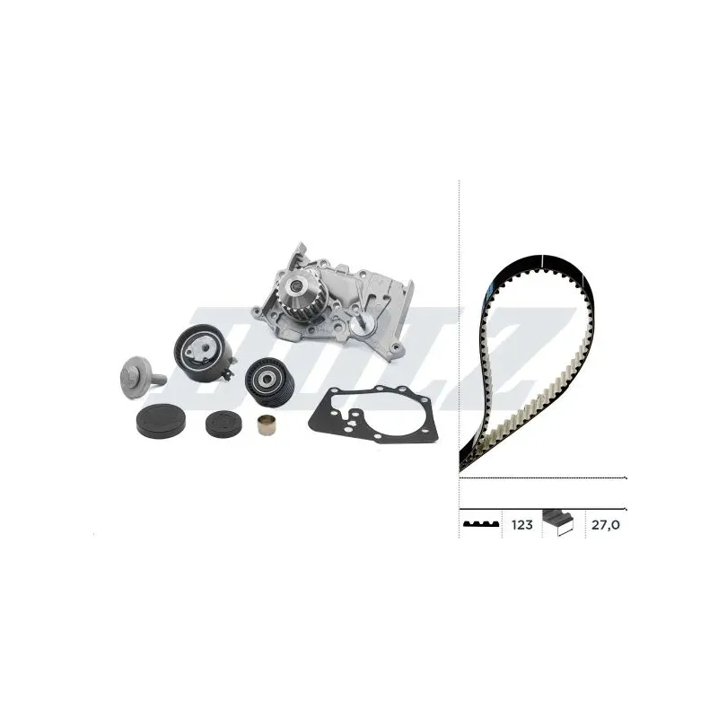 DOLZ KD073 Bomba de agua + kit correa distribución