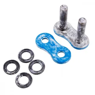 Conexión para cadena RK 520 MXZ azul RACING BB520MXZ-CL