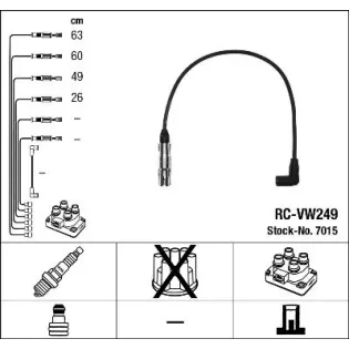 NGK 7015 Juego de cables de encendido