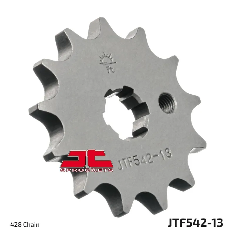 Piñón de moto JT Sprockets acero 13 dientes P.428 JTF542.13