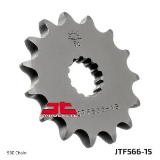 Piñón de moto JT Sprockets acero 15 dientes P.530 JTF566.15