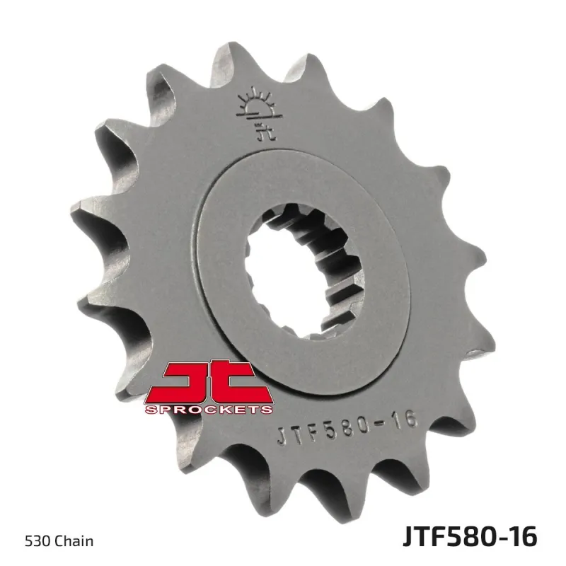 Piñón de moto JT Sprockets acero 16 dientes P.530 JTF580.16