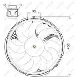 NRF 47506 Ventilador, refrigeración del motor