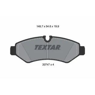 TEXTAR 2074701 Juego de pastillas de freno