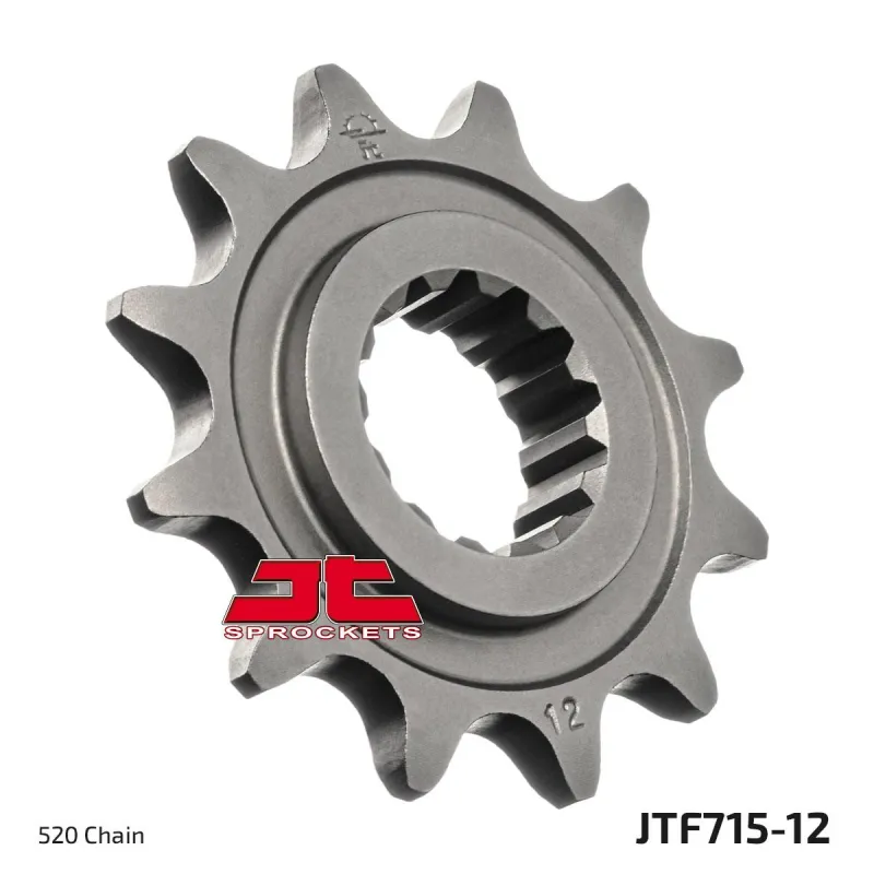 Piñón de moto JT Sprockets acero 12 dientes P.520 JTF715.12