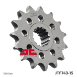 Piñón moto JT Sprockets acero 15 dientes JTF743.15