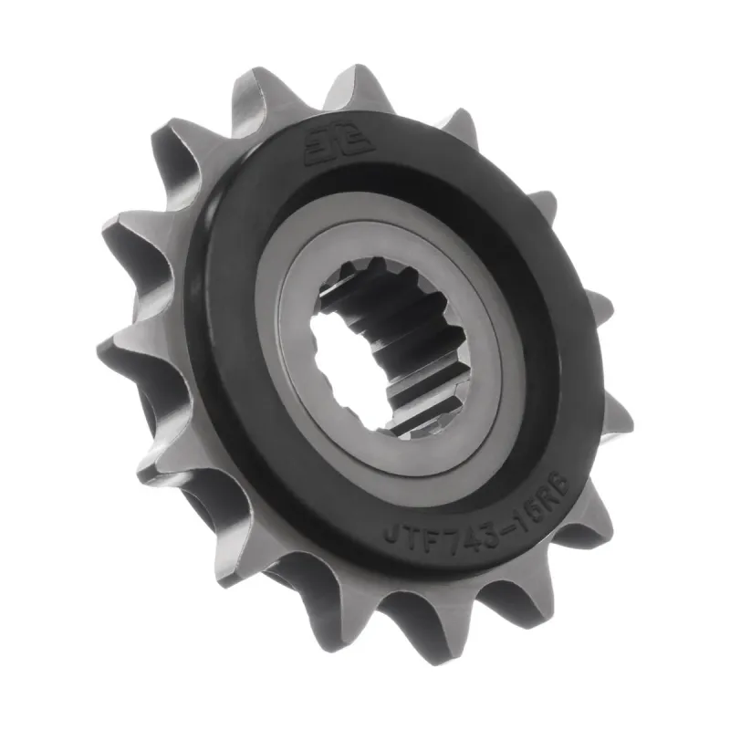 Piñón moto JT Sprockets acero 15 dientes JTF743.15RB