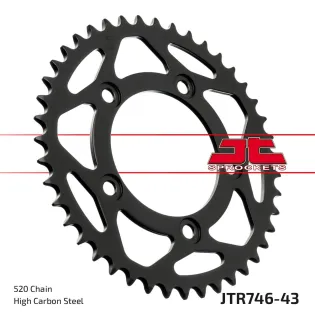 Corona moto JT Sprockets de acero de 43 dientes JTR746.43